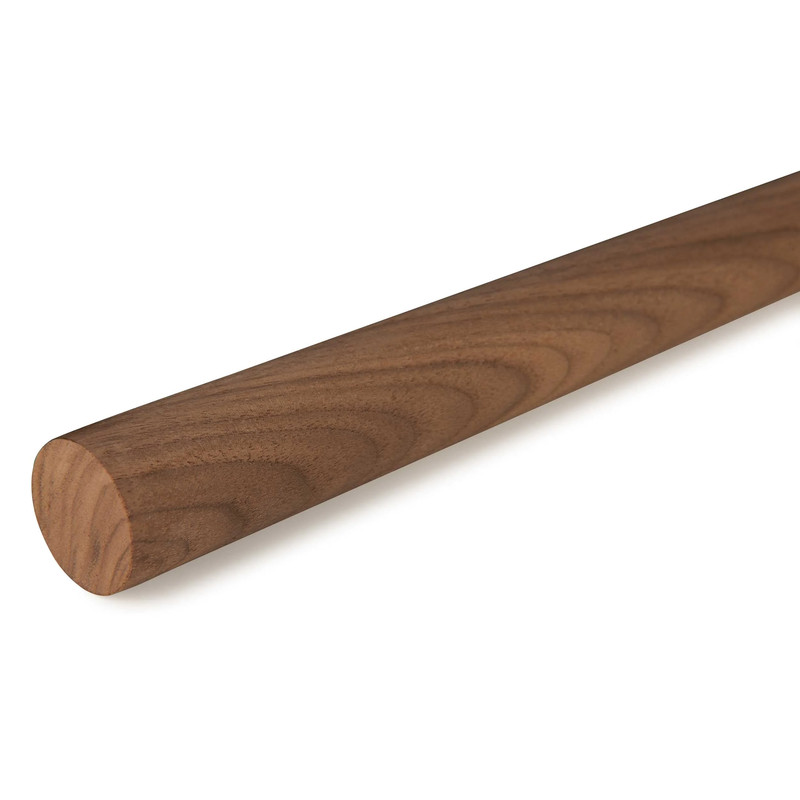 36" Round Wood Dowel - Species:Walnut - Diameter:1-1/8"